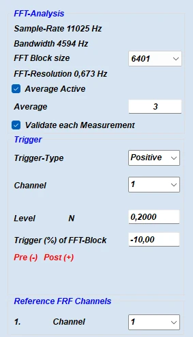 FRF Trigger Setup